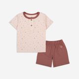 Promo Bộ ngắn tay cổ trụ Bambus Harmony 130300 Bubaby