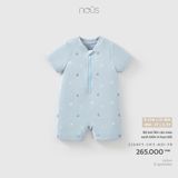 Bộ bơi liền cộc màu xanh biển in họa tiết Nous