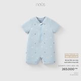 Bộ bơi liền cộc màu xanh biển in họa tiết Nous