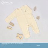 Body dài tay cài giữa Bambus Bubaby
