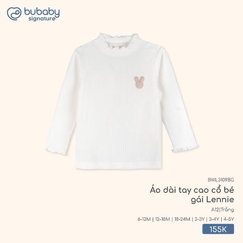 Áo dài tay cao cổ bé gái Lennie Bubaby