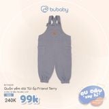 Quần yếm dài Túi ốp Friend Terry Bubaby BCT416201.18M18B