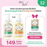 Combo nước rửa bình Bzu Bzu chai 500ml + túi 400ml
