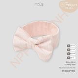 Băng đô nơ kẻ hồng nhạt Nous NB2W25-AO1-F01-TM-L