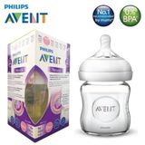 Bình sữa thủy tinh mô phỏng tự nhiên Avent