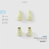 Set bao chân, bao tay kẻ xanh lá trắng Nous