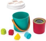 Đồ chơi hình thùng xô xếp chồng và thả khối Shape Sorting Stack'n Nest Buckets Infantino