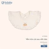 Yếm tròn cài sau viền bèo Bubaby
