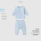 Bộ cài thẳng dài màu xanh nhạt Nous