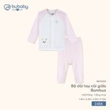 Bộ dài tay cài giữa Bambus Bubaby