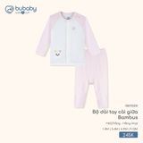 Bộ dài tay cài giữa Bambus Bubaby