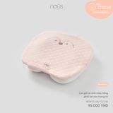 Lót gối sơ sinh màu hồng phối tai cáo trang trí Nous