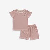 Bộ ngắn tay cài vai Siro 130100 Bubaby Hồng ruốc D48 18-24m BSR130100.24MD48