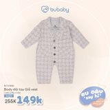 Body dài tay giả vest Bubaby BCT215800.09MA52