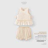 Bộ ba lỗ màu cam be nhồi bông vây cá in họa tiết Nous