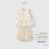 Bộ ba lỗ màu cam be nhồi bông vây cá in họa tiết Nous