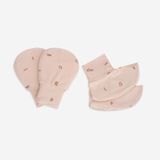 Promo Bao tay bao chân Bambus Signature Bubaby - Trắng in Bubaby Xanh đậm B13 - Freesize
