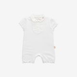 Body ngắn tay cổ Peterpan bé gái Bubaby BBC2303BG.06MA12