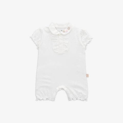 Body ngắn tay cổ Peterpan bé gái Bubaby BBC2303BG.06MA12