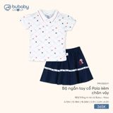Bộ ngắn tay cổ Polo kèm chân váy Bubaby