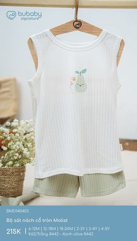 Bộ sát nách cổ tròn Molist Bubaby