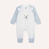 Body dài tay cài chéo tai gấu Bubaby