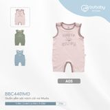 Quần Yếm sát nách cài vai Muda 4401MD Bubaby Hồng A05 6-9m BBC4401MD.09MA05