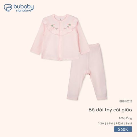 Bộ dài tay cài giữa Bubaby