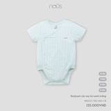 Bodysuit cộc tay kẻ xanh trắng Nous NB2S25-TB2-M10-CB-0M