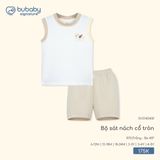 Bộ sát nách cổ tròn Bubaby