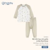 Bộ dài tay cài giữa Little Rainbow Bubaby