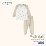 Bộ dài tay cài giữa Little Rainbow Bubaby