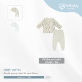 Bộ dài tay Bộ dài tay cài chéo Túi ngực Dona Bubaby BBB1108TN.0NBF89