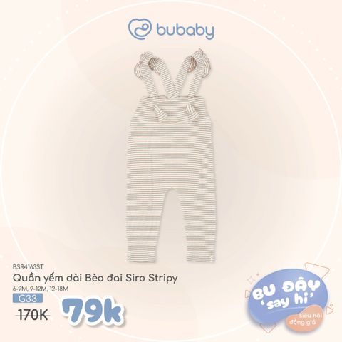 Quần yếm dài Bèo đai Siro Stripy Bubaby BSR4163ST.09MG33