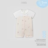 Bộ liền cộc màu be họa tiết cáo bóng bay Nous