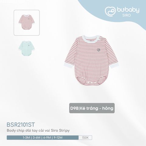 Body chip dài tay cài vai Siro Stripy Bubaby BSR2101ST.09MD98