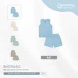 Bộ sát nách cổ tròn Molist 140402 Bubaby Blue A01 4-5y BMD140402.05YA01