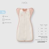 Nhộng chũn kẻ trắng phối hồng nhạt Nous