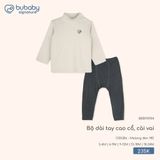 Bộ dài tay cao cổ, cài vai Bubaby