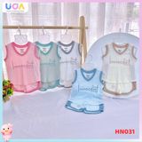 Bộ ba lỗ Hrnee cổ tim Modal organic