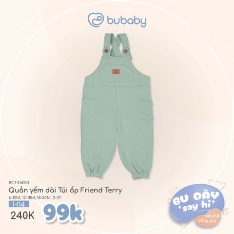 Quần yếm dài Túi ốp Friend Terry Bubaby BCT416201.18M18B