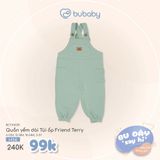 Quần yếm dài Túi ốp Friend Terry Bubaby BCT416201.18M18B