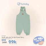 Quần yếm dài Túi ốp Friend Terry Bubaby BCT416201.18M18B