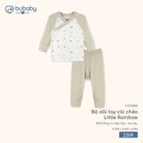 Bộ dài tay cài chéo Little Rainbow Bubaby