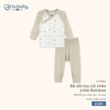 Bộ dài tay cài chéo Little Rainbow Bubaby