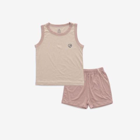 Bộ sát nách cổ tròn Siro 140401 Bubaby Be - hồng ruốc E84 12-18m BSR140401.18ME84