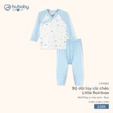 Bộ dài tay cài chéo Little Rainbow Bubaby