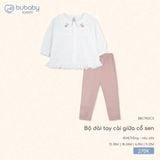 Bộ dài tay cài giữa cổ sen Bubaby