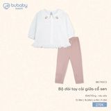 Bộ dài tay cài giữa cổ sen Bubaby