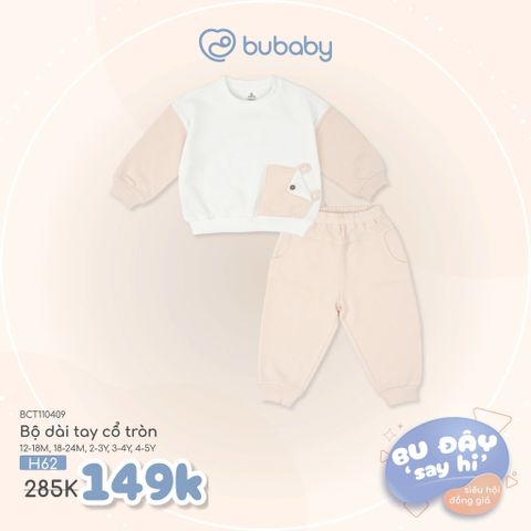 Bộ dài tay cổ tròn Bubaby BCT110409.18MF10